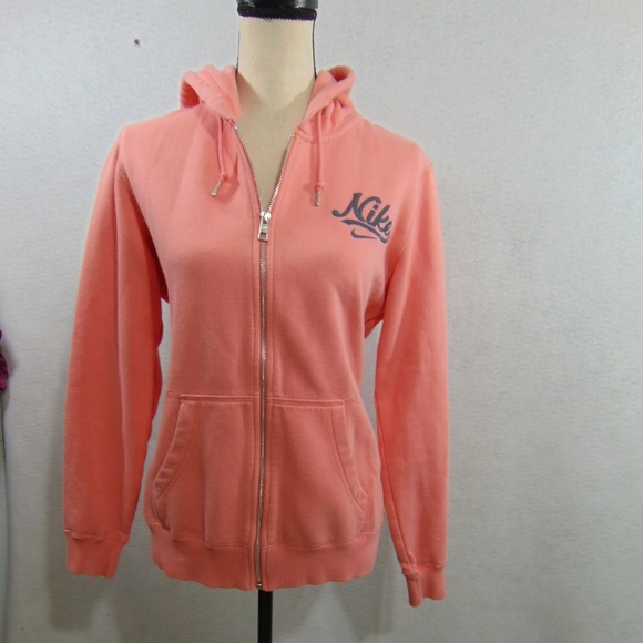 Nike Tops - Nike Zip Front Hoodie Sweatshirt Pockets Sz L